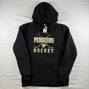 Outerstuff Pittsburgh Penguins Hoodie Youth L 14/16 Black NHL Hockey‎ Pullover